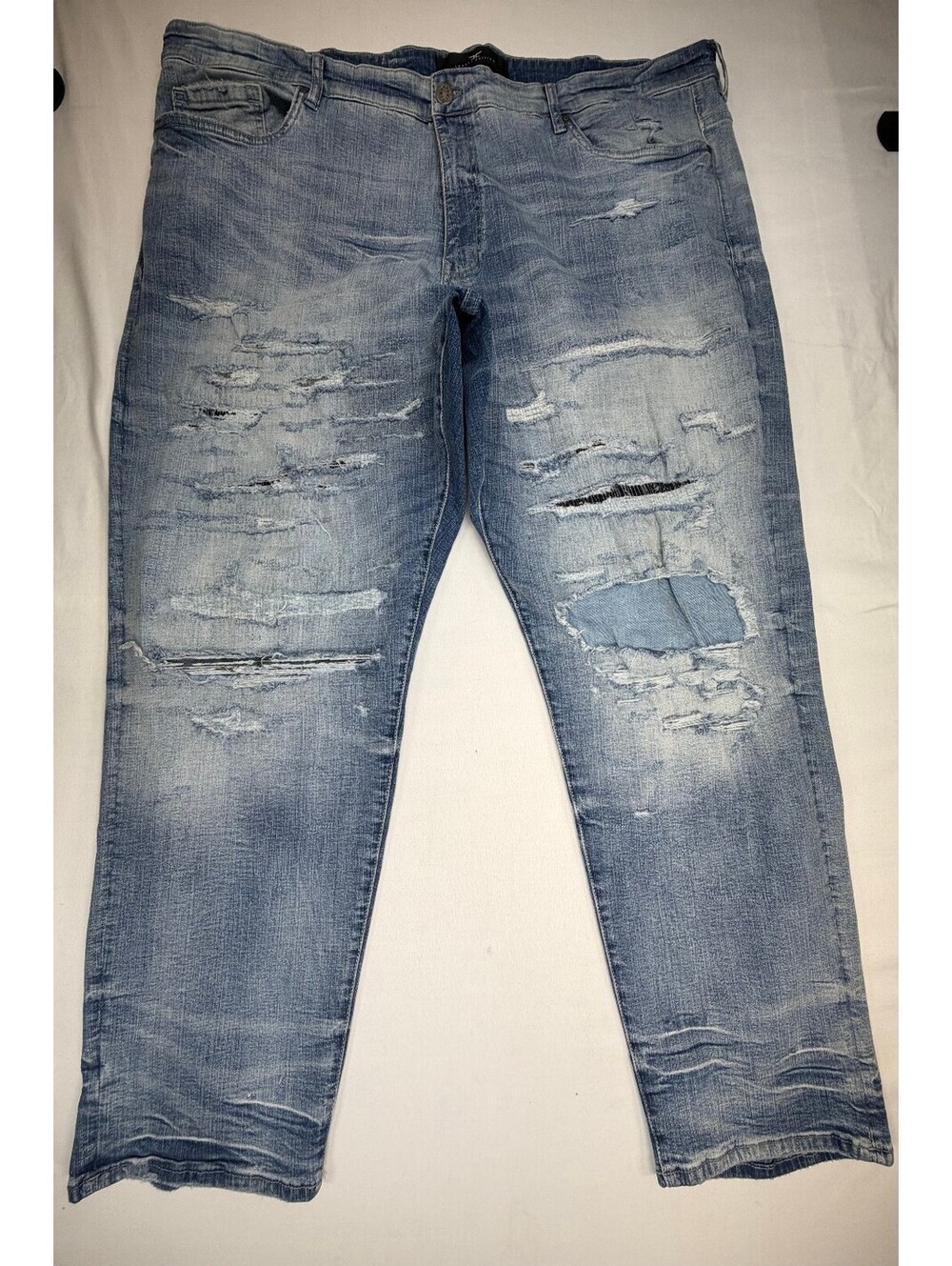 Jordan Craig Legacy Edition Aaron Mens Straight Jeans Distressed Size 48/34 Blue